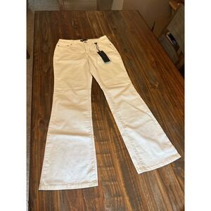 AK Anne‎ Klein Jeans Bootcut Ivory Denim Pants New With Tags Size 6